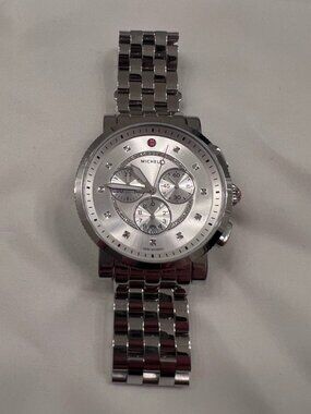 Michele Sport Sail Stainless Steel Chronograph